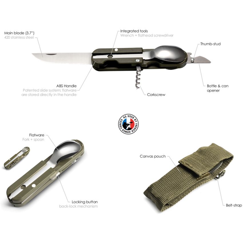Bivouac French Army Camp Knife